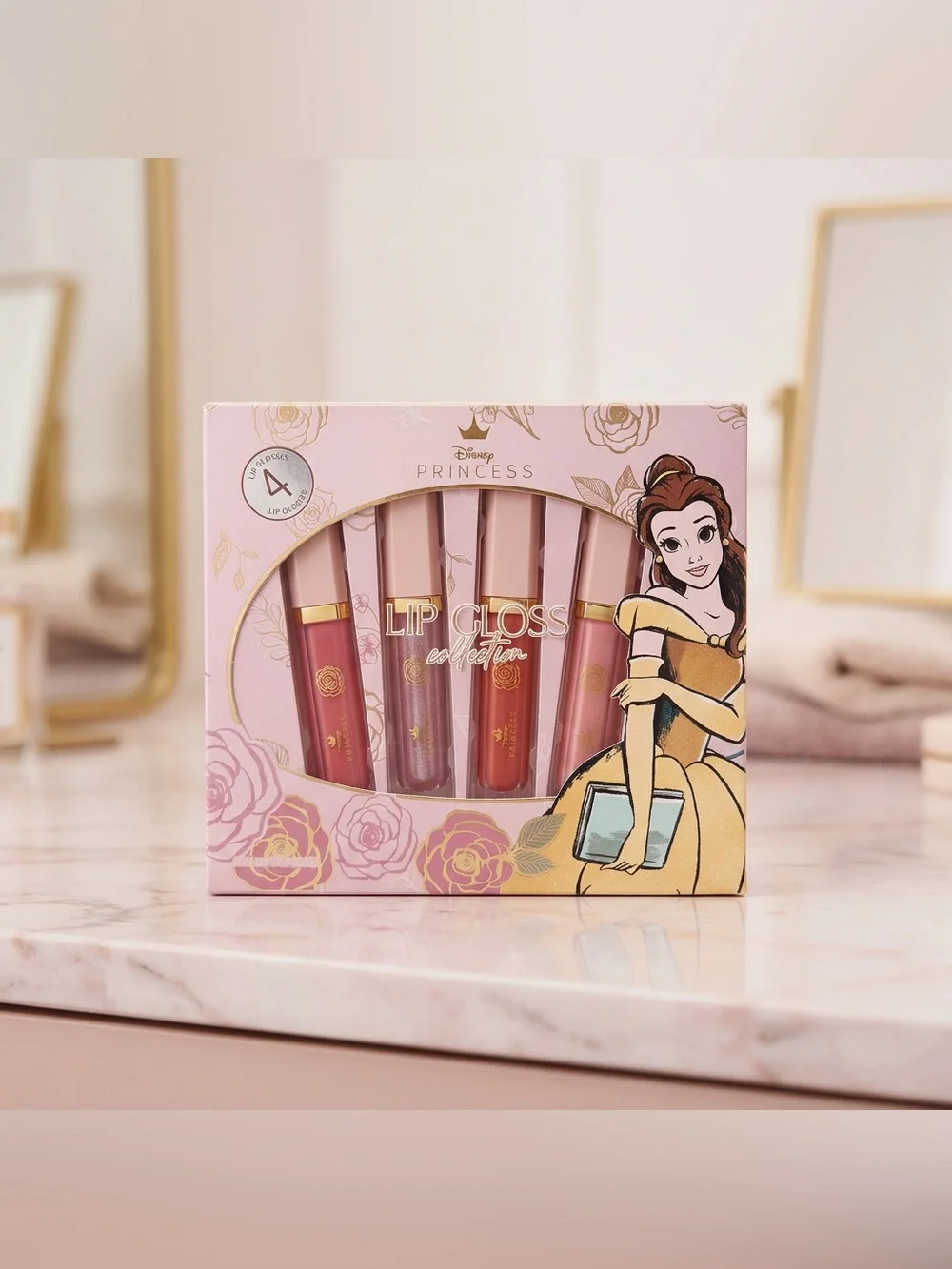 Disney Princess Lip Gloss Collection 4 Piece Set